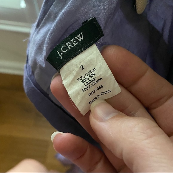 JCREW strapless dress size 2 purple - Picture 7 of 7